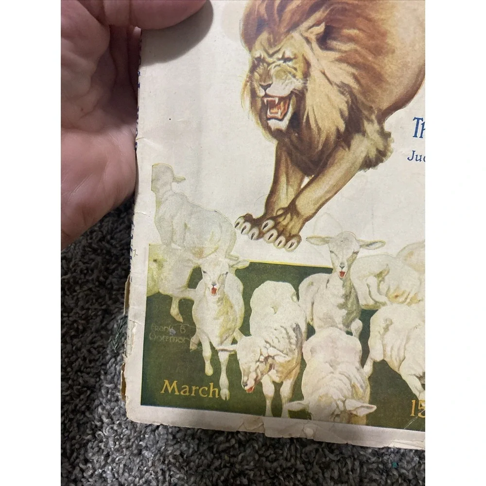 Technical World Magazine The Lion Leaps By Judson C. Welliver March 1913 ( Old )